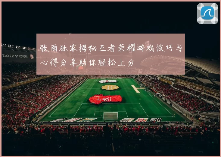 张丽独家揭秘王者荣耀游戏技巧与心得分享助你轻松上分